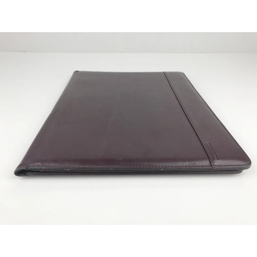 Day Runner Leather Portfolio Organizer Padfolio‎ Brown Business Document Holder